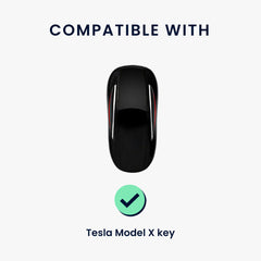 Tesla Model X Autoschlüssel Schlüsselhülle Carbon Schwarz Gold