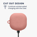 kwmobile Silikon Case für Samsung Galaxy Buds FE Hülle - Kopfhörer Schutzhülle mit Karabiner