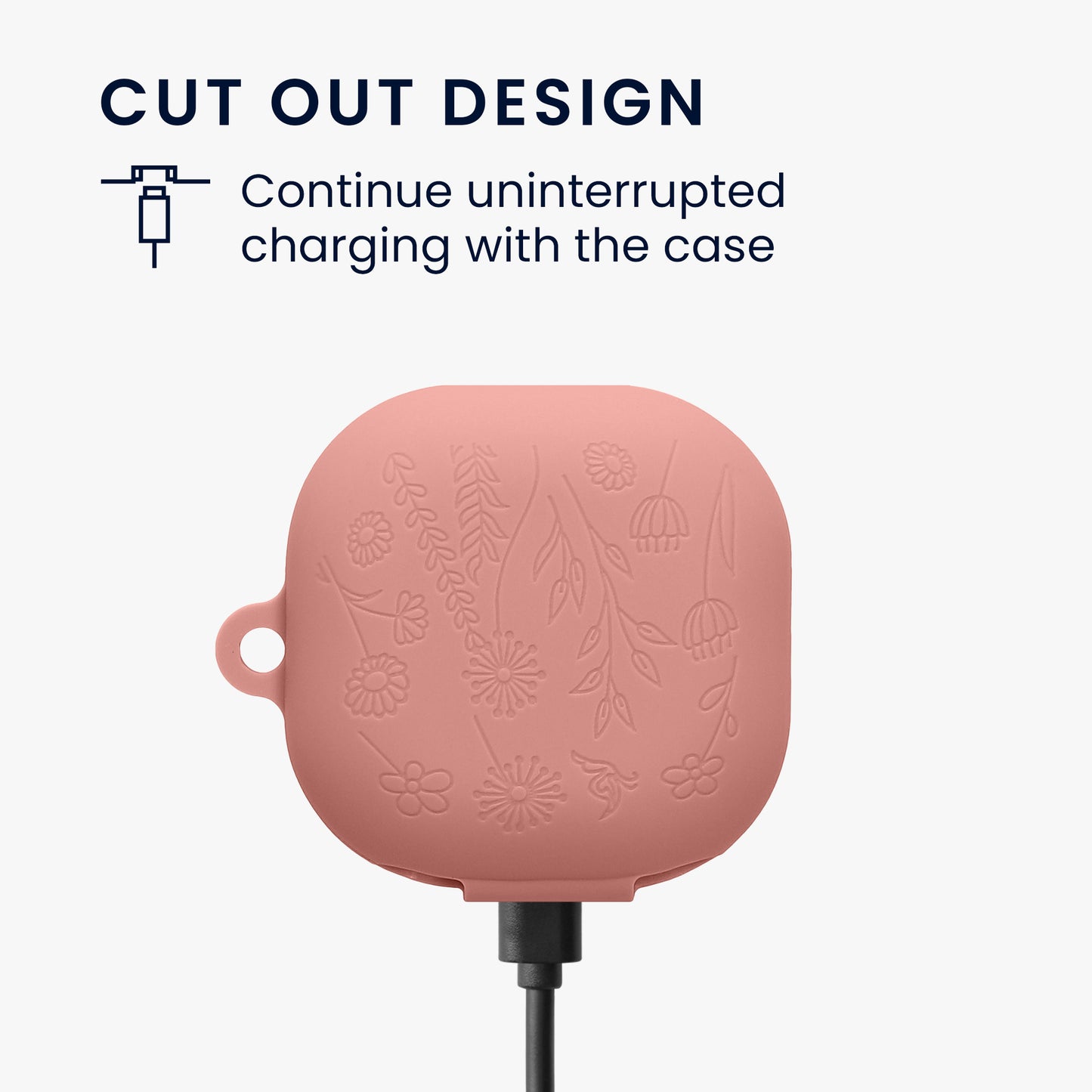 kwmobile Silikon Case für Samsung Galaxy Buds FE Hülle - Kopfhörer Schutzhülle mit Karabiner