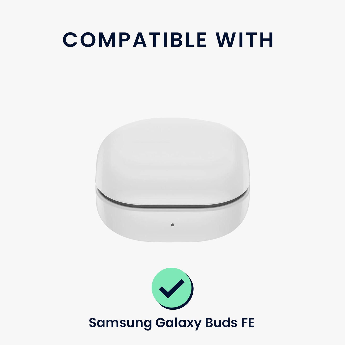 kwmobile Silikon Case für Samsung Galaxy Buds FE Hülle - Kopfhörer Schutzhülle mit Karabiner