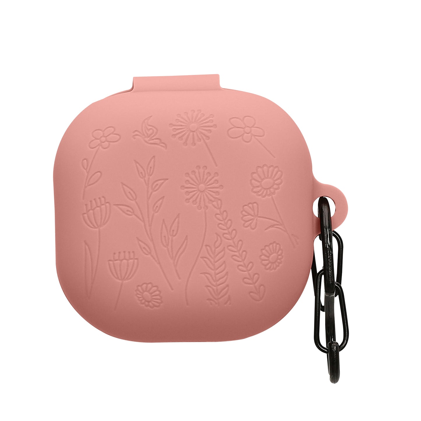 kwmobile Silikon Case für Samsung Galaxy Buds FE Hülle - Kopfhörer Schutzhülle mit Karabiner
