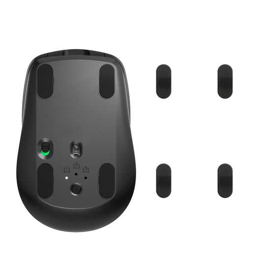kwmobile Mouse Feet Sticker kompatibel mit Logitech MX Anywhere 3 Ersatz Glider - Mausfüße passgenau - Glides in Schwarz Schwarz  
