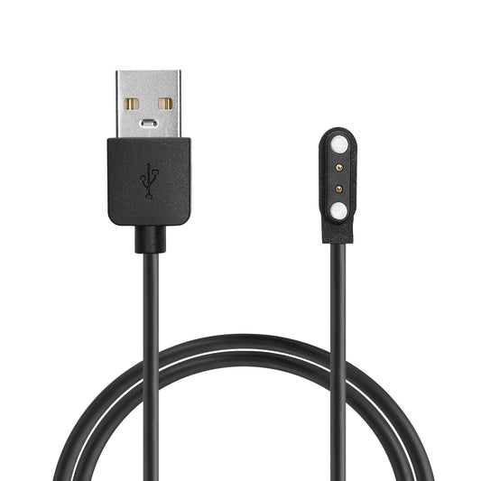 kwmobile Smartwatch Ladekabel für Nerunsa P66D / NiUFFiT P66 / Ddidbi P66D / IDW19 / IDW13/ IDW15 USB Ladekabel für Smartwatch - Smart Watch Aufladekabel - Fitnesstracker Ersatzkabel - Schwarz Schwarz  
