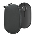 kwmobile Hülle für Logitech Pebble Mouse 2 M350s / M350 Hülle - Mouse Case - Neopren Tasche - Schutzhülle für PC Maus - Transporttasche Zubehör - Dunkelgrau Dunkelgrau  