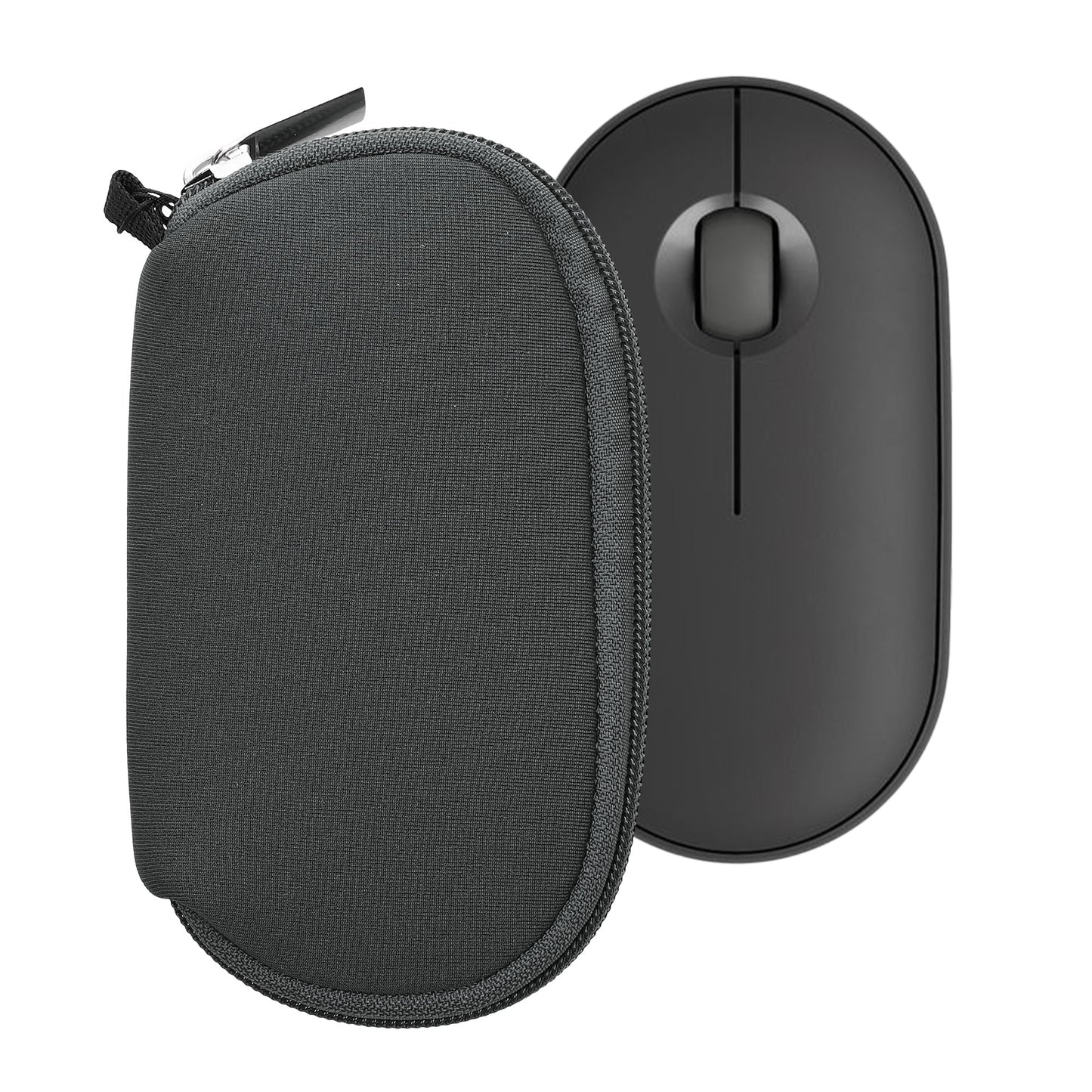 kwmobile Hülle für Logitech Pebble Mouse 2 M350s / M350 Hülle - Mouse Case - Neopren Tasche - Schutzhülle für PC Maus - Transporttasche Zubehör - Dunkelgrau Dunkelgrau  