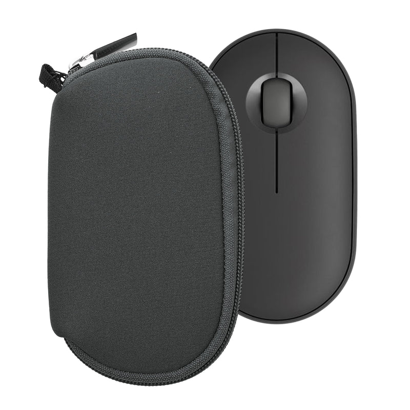 kwmobile Hülle für Logitech Pebble Mouse 2 M350s / M350 Hülle - Mouse Case - Neopren Tasche - Schutzhülle für PC Maus - Transporttasche Zubehör - Dunkelgrau Dunkelgrau  