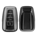 kwmobile Schlüsselhülle für Toyota 4-Tasten 2018-2024 RAV4 Avalon Camry C-HR Prius Hülle - Autoschlüssel Schlüssel Hülle aus TPU Silikon - Schlüsselschutz Gehäuse in Schwarz matt Schwarz Schwarz matt  [dsg01]