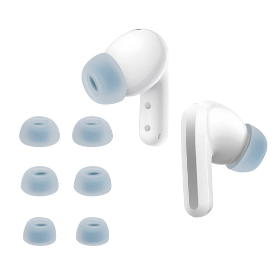 kwmobile 6x Silikonaufsätze für Xiaomi Redmi Buds 5 - Ersatz Ohrstöpsel in 3 Größen - Ear Tips für In-Ear Kopfhörer - Zubehör Ersatzpolster in Hellblau Hellblau  