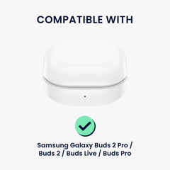 2x Hülle für Samsung Galaxy Buds 2 Pro / Buds 2 / Buds Live / Buds Pro mit Schlüsselanhänger