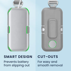 Apple Vision Pro Batterie Halterung mit Gürtelclip und Schultergurt