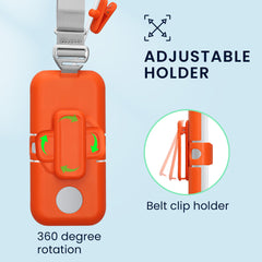 Apple Vision Pro Batterie Halterung mit Gürtelclip und Schultergurt