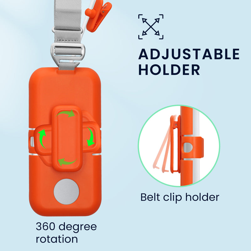 Apple Vision Pro Batterie Halterung mit Gürtelclip und Schultergurt