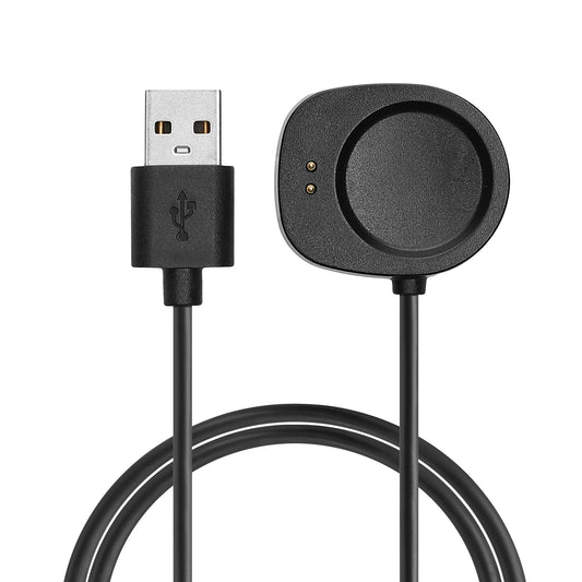 kwmobile Smartwatch Ladekabel für Huami Amazfit Balance A2286 / Balance 2 A2429 / T-Rex 3 / Helio Strap USB Ladekabel für Smartwatch - Smart Watch Aufladekabel - Fitnesstracker Ersatzkabel - Schwarz Schwarz  