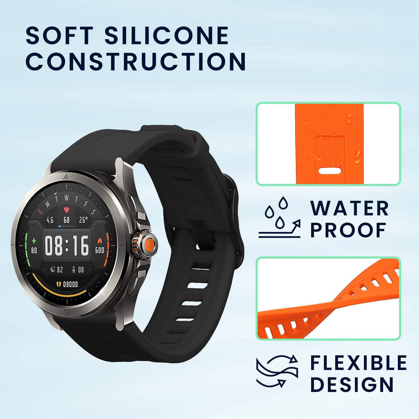 kwmobile Uhrenarmband für Xiaomi Watch S4 / S4 Sport / S3 / S2 / Watch S1 Active / Watch 5 Active Armband Fitnesstracker Band Set Ersatzarmband Smartwatch