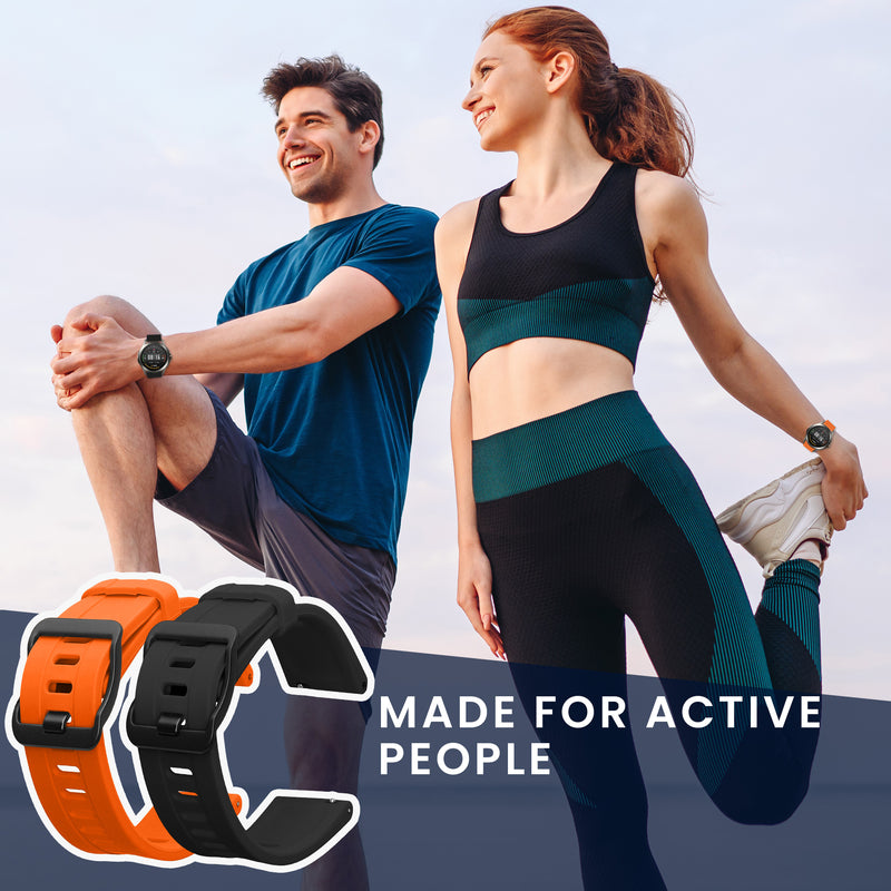 kwmobile Uhrenarmband für Xiaomi Watch S4 / S4 Sport / S3 / S2 / Watch S1 Active / Watch 5 Active Armband Fitnesstracker Band Set Ersatzarmband Smartwatch