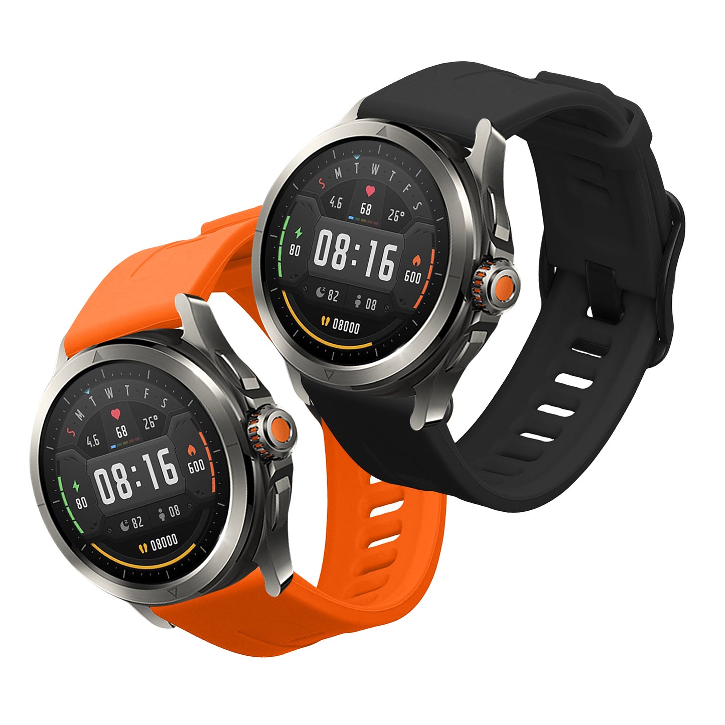 kwmobile Uhrenarmband für Xiaomi Watch S4 / S4 Sport / S3 / S2 / Watch S1 Active / Watch 5 Active Armband Fitnesstracker Band Set Ersatzarmband Smartwatch