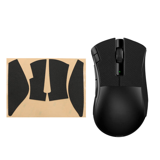 kwmobile Gaming Maus Grip Tape für Razer DeathAdder V2 X Mouse Grip Tape - Rutschfestes Griffband für PC Maus - Schwarz Schwarz  