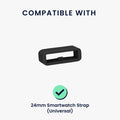 kwmobile Smart Watch Band Halterung für 24mm Smartwatch Strap Armbandhalterung Bandschlaufe für Fitness Tracker und Smart Uhr