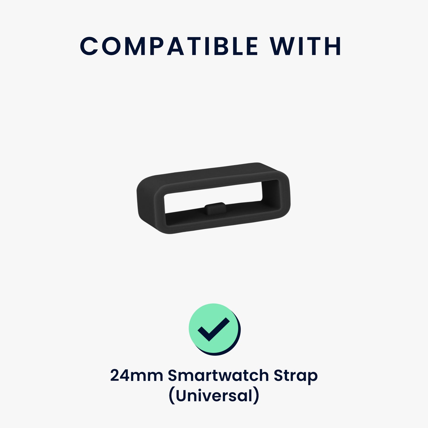 kwmobile Smart Watch Band Halterung für 24mm Smartwatch Strap Armbandhalterung Bandschlaufe für Fitness Tracker und Smart Uhr