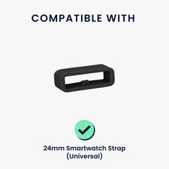 kwmobile Smart Watch Band Halterung für 24mm Smartwatch Strap Armbandhalterung Bandschlaufe für Fitness Tracker