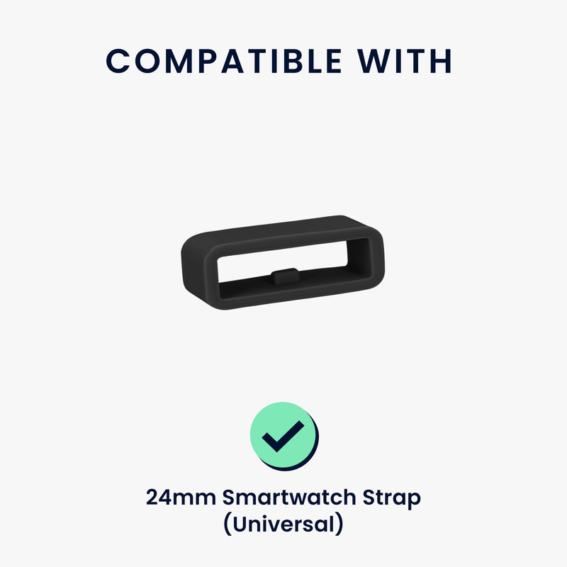 kwmobile Smart Watch Band Halterung für 24mm Smartwatch Strap Armbandhalterung Bandschlaufe für Fitness Tracker und Smart Uhr
