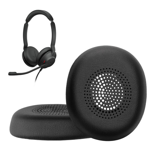 kwmobile 2x Ohr Polster für Jabra Evolve 2 30 Ohrpolster - Ersatz Ohrpolster - Kopfhörer Ersatzteile - Kopfhörer Ersatzpolster für Over Ear Headphones Schwarz  