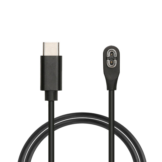 kwmobile Smartwatch Ladekabel für Shokz Aeropex AS800 / OpenRun / OpenRun Pro Mini / OpenComm ASC100SG USB-C Ladekabel für Smartwatch - Smart Watch Aufladekabel - Fitnesstracker Ersatzkabel - Schwarz Schwarz  