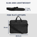 kwmobile Laptoptasche kompatibel mit Lenovo 15.6" Notebook Laptop Chromebook Macbook 15.6 inch Tasche - Schlanke Hülle für Laptop - Case