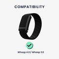 kwmobile Silikon Uhrenarmband für Whoop 5.0 / Whoop 4.0 / 3.0 Armband - Ersatzarmband für Fitnesstracker - Wechselarmband Smartwatch