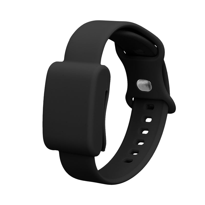 kwmobile Silikon Uhrenarmband für Whoop 5.0 / Whoop 4.0 / 3.0 Armband - Ersatzarmband für Fitnesstracker - Wechselarmband Smartwatch - Schwarz Schwarz  
