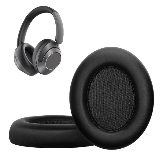 kwmobile 2x Ohr Polster für EarFun Wave Pro Ohrpolster - Ersatz Ohrpolster - Kopfhörer Ersatzteile - Kopfhörer Ersatzpolster für Over Ear Headphones Schwarz  