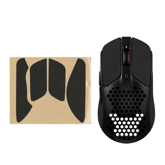 kwmobile Gaming Maus Grip Tape für Kingston Pulsefire Haste 1 Mouse Grip Tape - Rutschfestes Griffband für PC Maus - Schwarz Schwarz  