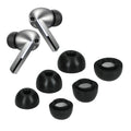 kwmobile 6x Aufsätze für Samsung Galaxy Buds 3 Pro / Galaxy Buds 4 Pro Ersatz Ohrstöpsel - 3 Größen - Ear Tips für In-Ear Kopfhörer - Zubehör Ersatzpolster in Schwarz Schwarz  