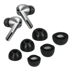 kwmobile 6x Aufsätze für Samsung Galaxy Buds 3 Pro / Galaxy Buds 4 Pro Ersatz Ohrstöpsel - 3 Größen - Ear Tips für In-Ear Kopfhörer - Zubehör Ersatzpolster in Schwarz Schwarz  