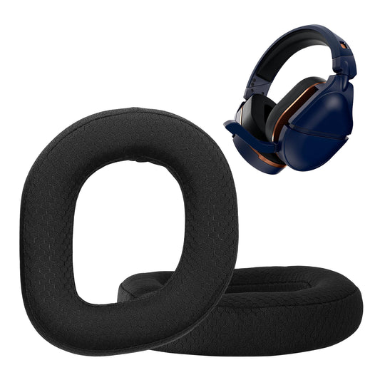 kwmobile 2x Mesh Polyester Ohr Polster für TurtleBeach Stealth 700 Gen 3 Ohrpolster - Ersatz Ohrpolster - Kopfhörer Ersatzteile - Kopfhörer Ersatzpolster für Over Ear Headphones Schwarz  