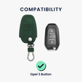 kwmobile Schlüsselhülle für Opel 3-Tasten Smartkey Autoschlüssel Keyless Go Hülle - Autoschlüssel Schlüssel Hülle - Schlüsselcover aus Kunstleder