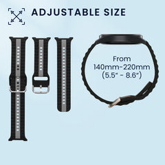 kwmobile Uhrenarmband für Samsung Galaxy Watch 8 Galaxy / Galaxy Watch 8 Classic 46mm Armband - Fitnesstracker Band Set