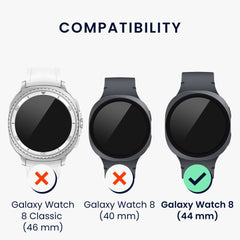 kwmobile Schutzring kompatibel mit Samsung Galaxy Watch 8 (44mm) Fitnesstracker - Bezel Ring Lünette - Sonstiges