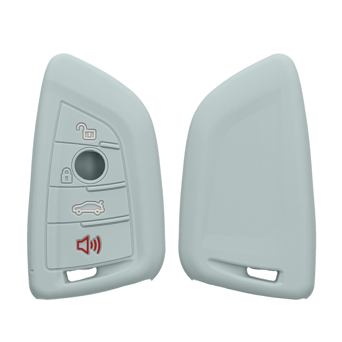 kwmobile Schlüsselhülle für BMW 3-Tasten Smart Key Autoschlüssel Hülle - Autoschlüssel Schlüssel Hülle aus Silikon - Schlüsselschutz Gehäuse in Cool Mint Cool Mint  