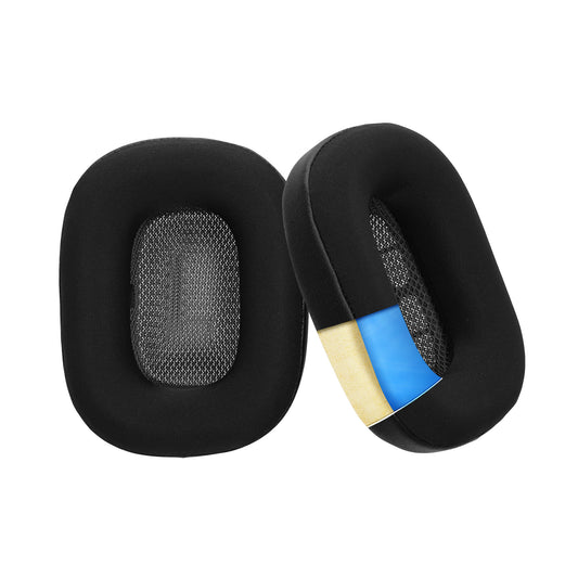 kwmobile 2x Kunstleder Ohr Polster für Apple AirPods Max / AirPods Max 2 Ohrpolster - Ersatz Ohrpolster - Kopfhörer Ersatzteile - Kopfhörer Ersatzpolster mit Cooling Effekt Schwarz  
