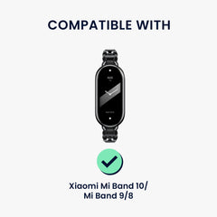 kwmobile Ersatzarmband kompatibel mit Xiaomi Mi Band 10 / Mi Band 9 / 8 Armband - Fitnesstracker Band