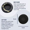 kwmobile Ohr Polster für Jabra Evolve 20 / 20se / 30 / 30II / 40 / 65 Ohrpolster - Ersatz Ohrpolster - Kopfhörer Ersatzteile - Kopfhörer Ersatzpolster für Over Ear Headphones