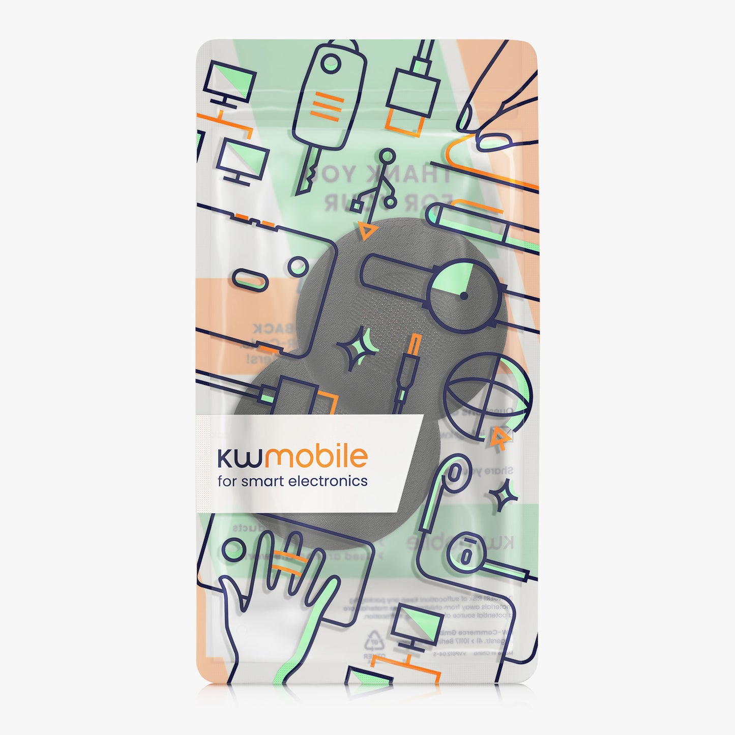 kwmobile Ohr Polster für Jabra Evolve 20 / 20se / 30 / 30II / 40 / 65 Ohrpolster - Ersatz Ohrpolster - Kopfhörer Ersatzteile - Kopfhörer Ersatzpolster für Over Ear Headphones