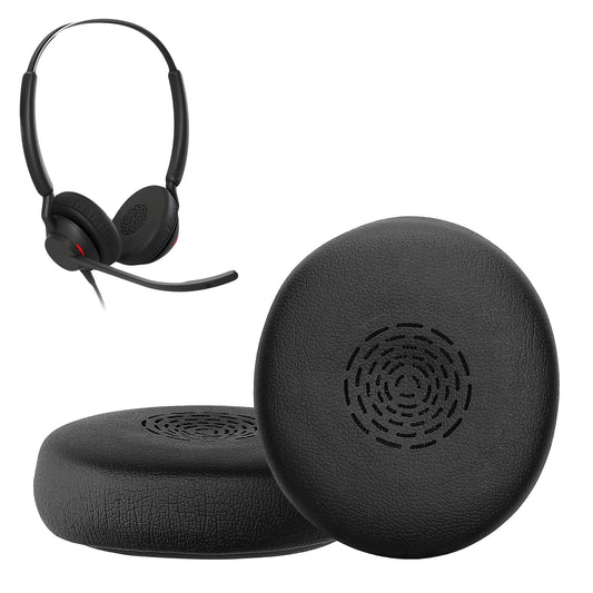 kwmobile 2x Ohr Polster für Jabra Engage 50 II / Engage 40 WIRD Ohrpolster - Ersatz Ohrpolster - Kopfhörer Ersatzteile - Kopfhörer Ersatzpolster für Over Ear Headphones Schwarz  