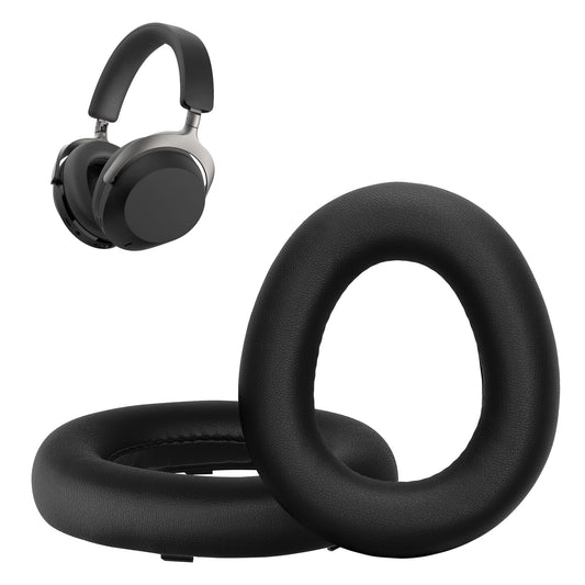 kwmobile 2x Ohr Polster für Beyerdynamic AVENTHO 300 Ohrpolster - Ersatz Ohrpolster - Kopfhörer Ersatzteile - Kopfhörer Ersatzpolster für Over Ear Headphones Schwarz  