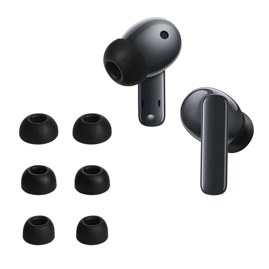 kwmobile 6x Silikonaufsätze für Huawei Freebuds 5i - Ersatz Ohrstöpsel in 3 Größen - Ear Tips für In-Ear Kopfhörer - Zubehör Ersatzpolster in Schwarz Schwarz  