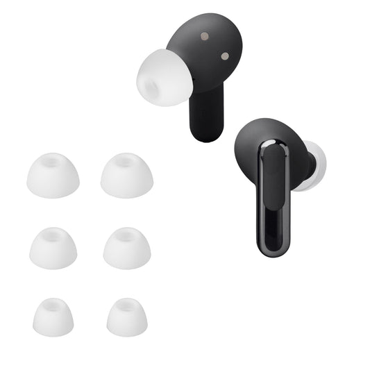 kwmobile 6x Silikonaufsätze für JBL Live Beam 3 - Ersatz Ohrstöpsel in 3 Größen - Ear Tips für In-Ear Kopfhörer - Zubehör Ersatzpolster in Weiß Weiß  