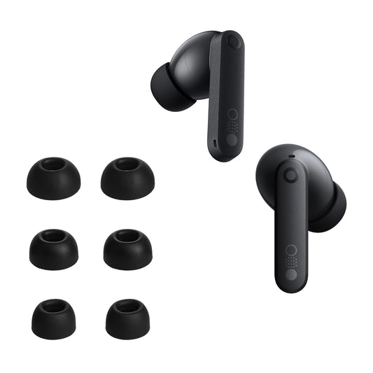 kwmobile 6x Silikonaufsätze für CMF by Nothing Buds Pro 2 - Ersatz Ohrstöpsel in 3 Größen - Ear Tips für In-Ear Kopfhörer - Zubehör Ersatzpolster in Schwarz Schwarz  