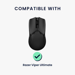 kwmobile Gaming Maus Grip Tape für Razer Viper Ultimate Mouse Grip Tape - Rutschfestes Griffband für PC Maus - Schwarz