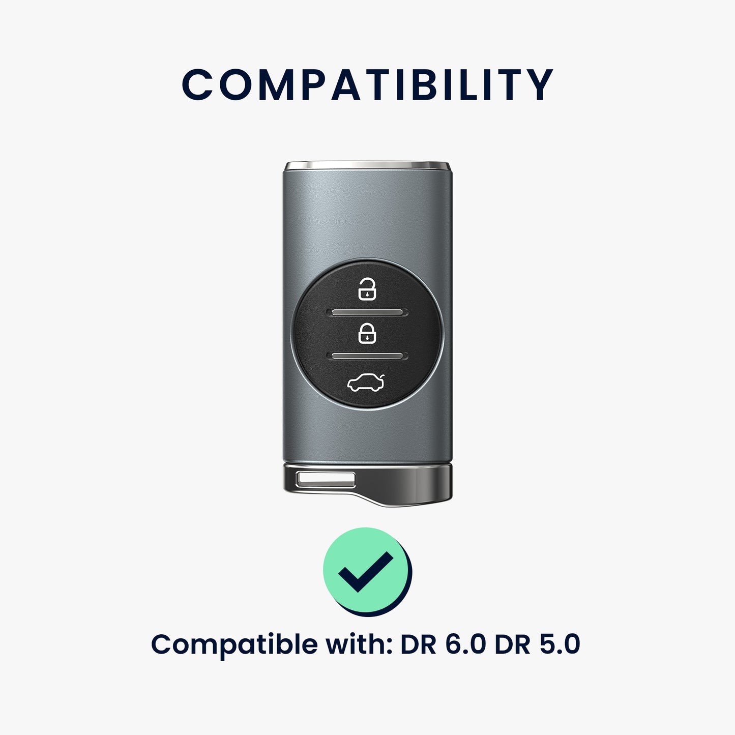 kwmobile Schlüsselhülle für DR 6.0 / DR 5.0 Hülle - Autoschlüssel Schlüssel Hülle - Schlüsselschutz Gehäuse - Hüllen